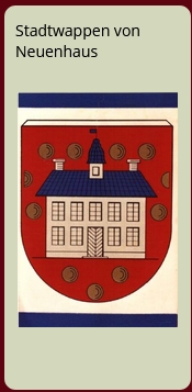 Das Wappen der Stadt Neuenhaus in der Grafschaft Bentheim
