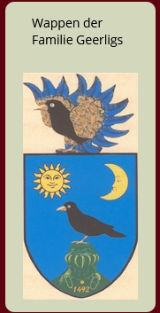 Das Wappen der Familie Geerligs aus Neuenhaus in der Grafschaft Bentheim